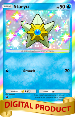 pokemon tcg pocket 3 star cards Pokemon Pocket TCG Card Game 1 Star Shiny Staryu Celestial Guardians DIGITAL