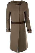 CHLOÉ GREEN WOOL COAT FR 36