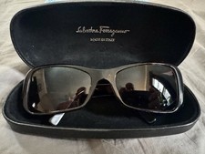 Salvatore Ferragamo 2085 Tortoise Rectangular Sunglasses 57-18 Italy Designer