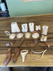 Large Vintage MARX Best of the West Assorted Figure Accessory Lot