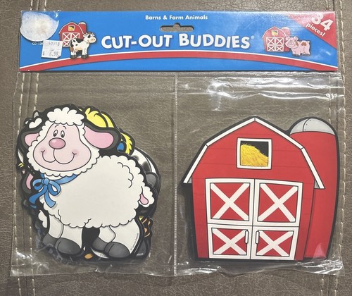 Neu Neu in Verpackung Carson Dellosa Cut Out Buddies Scheunen & Bauernhöfe Tiere 34 Stück gestanzt