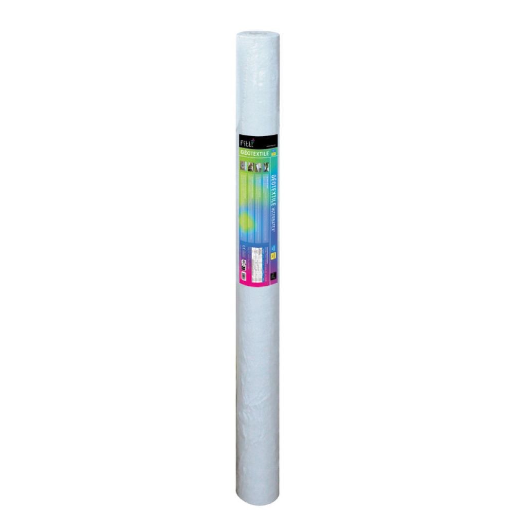 Géotextile INTERBATEX 110gr 1x25m contre les mauvaises herbes sous le gravier de jardin