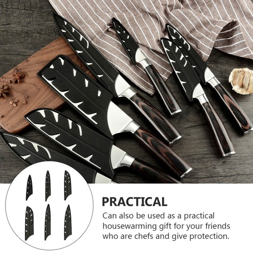 10 Pcs Meat Cutter Knife Set Guards for Kitchen Knives Covers Sleeves - Picture 11 of 12