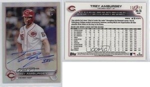 2022 Topps Chrome Rookie Auto Refractor /499 Trey Amburgey #RA-TA Auto RC