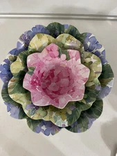 Shabby Chic Floral Nesting Bowls Melamine Flower Bloom Multicolor Serving Set/3