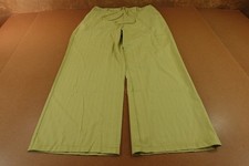Fashion Nova Womens Size 1X Green Pinstripe Yessica Wide Leg Trousers NWT