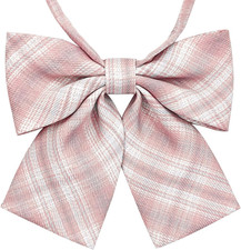 Bow Tie for Women Plaid, Adjustable Elegant Bowtie Checkered for JK Dresses  Sc
