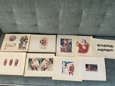 Milliken Printed Treasures old Christmas cards Images on Puma Cotton Fabric