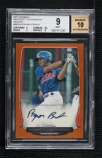 2013 Bowman Prospect Retail Orange 10/10 Byron Buxton BGS 9 MINT Auto h8b