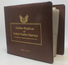 Golden Replicas Of United States Proof 22Kt Gold Commemorative Stamp Book