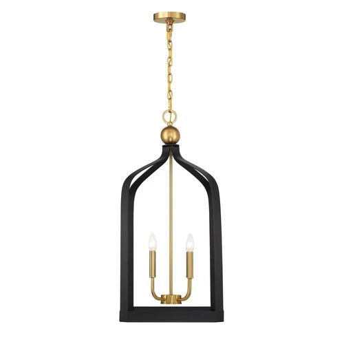 Savoy House 7-7802-4 Sheffield 4 Light 15"W Taper Candle Pendant - White / Warm - Picture 3 of 11