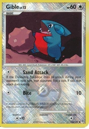 Gible - 106/147 - Pokemon Supreme Victors Holo Card League Promo NM