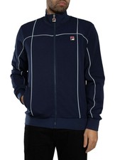 Fila Armando Contrasting Piping Track Jacket, Navy/Skyway - XXL