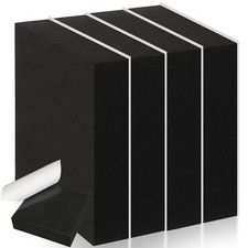 4 PCS 11/2 Inch Thick Foam Padding Sheet Adhesive Closed Cell 6x6 Inch Blk