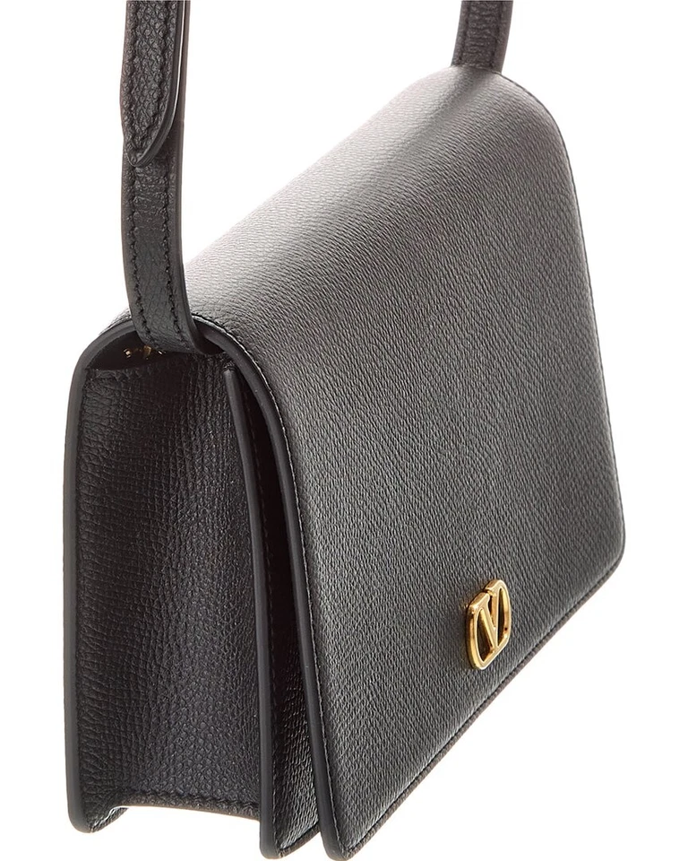 Valentino Vlogo Signature Mini Leather Shoulder Bag Women's Black - Image 3 of 4