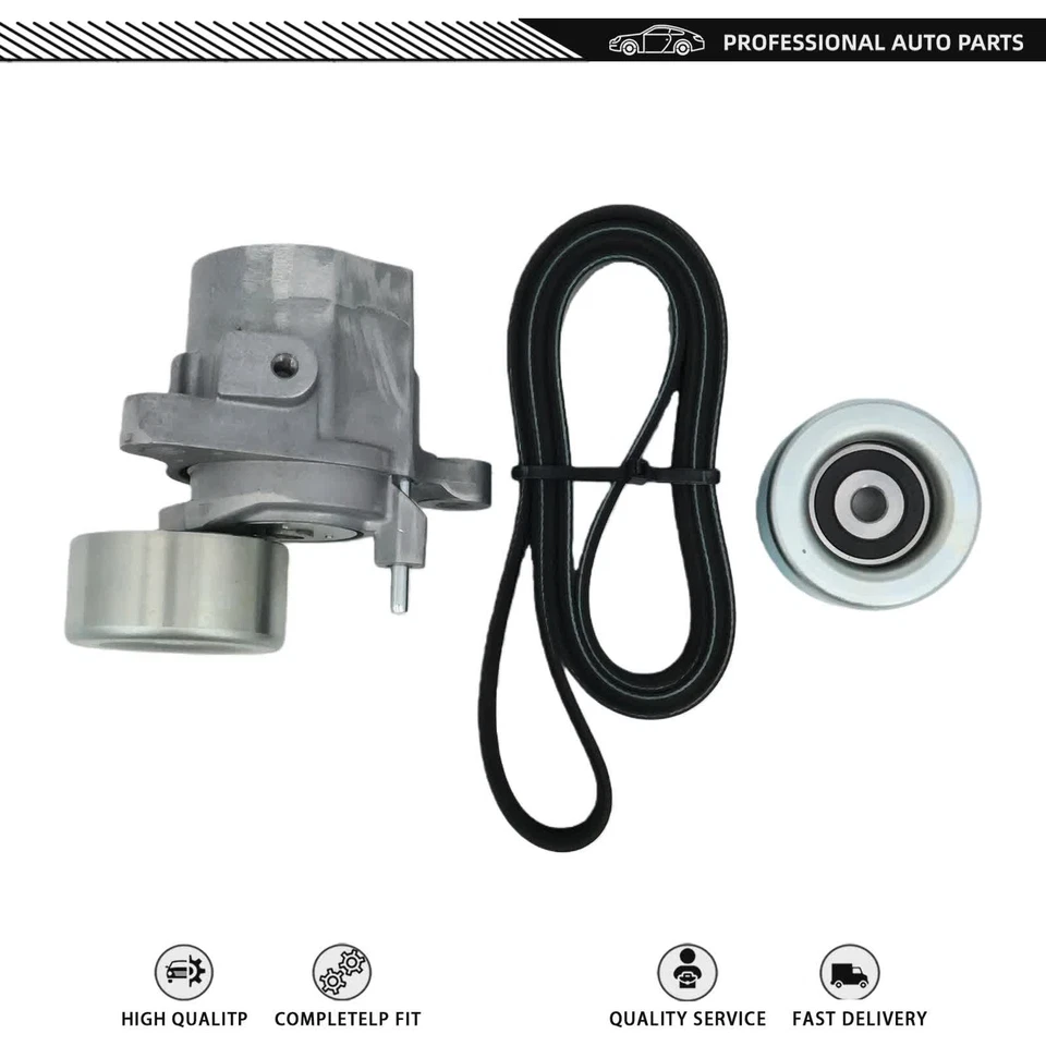 3PCS Serpentine Belt Drive Component Kit for 2017-22 Toyota Highlander 3.5 V6 - Image 4 of 4