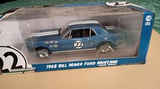 GREENLIGHT  1/18 DIECAST 1968 BILL MAIER FORD MUSTANG #22  T/A