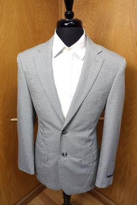 #ad Mens Blazer Sport coat Jacket Mazzoni 37s Multi Colored check Poly NWT N#142 $34.99