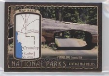 2018 Goodwin Champions Parks Vintage Map Relics 19/90 Sequoia National Park 2k5