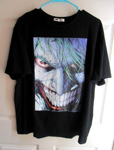 XL Vintage DC Comics Batman the Joker LAUGH LAUGHING T-SHIRT TEE SHIRT BLACK