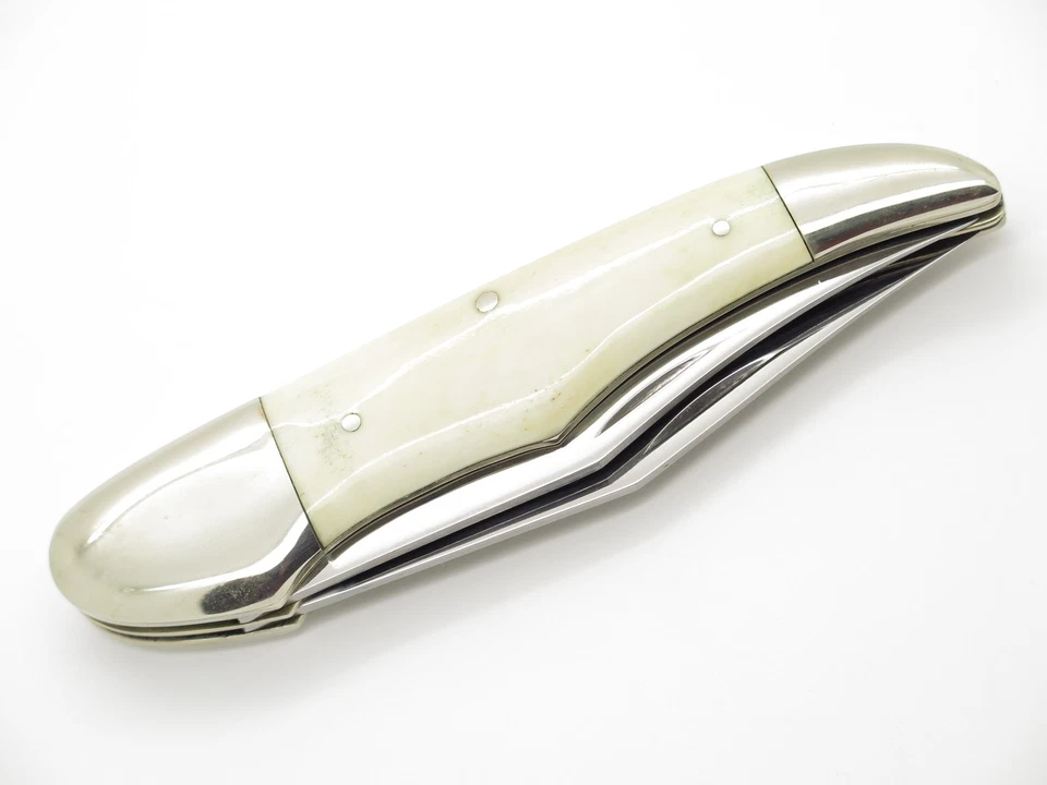 复古 20 世纪 80 年代 Parker 定制 Seki 日本 2 刀片光滑骨折叠猎人刀 — 第 4/4 张图片