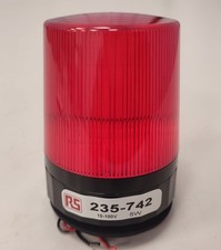 RS PRO 235-742 Xenon Signalleuchte Rot 10-100V DC 20-72V AC 5W IP67 OVP