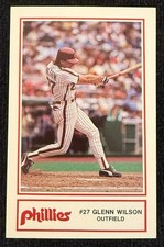 1985 CIGNA Philadelphia Phillies #9 ⚾️ Glenn Wilson ⚾️ Outfield
