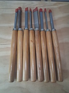 8pc PROFESSIONAL WOOD LATHE CHISEL TURNING SET SKEW SPEARPOINT GOUGE Pittsburgh