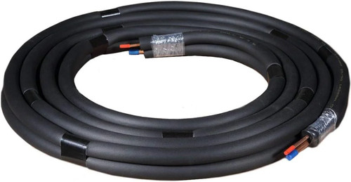 1/4" - 3/8" Insulated Copper Coil Line Set - Seamless Pipe Tube for HVAC, Refrig