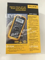 FLUKE 87V MAX TRUE RMS MULTIMETER W/ LEADS & CLIPS (NEW FACTORY SEALED) NEW*im