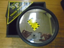NOS! Sure Plus Clamp on Spot Mirror 5" round convex Chrome Model 530