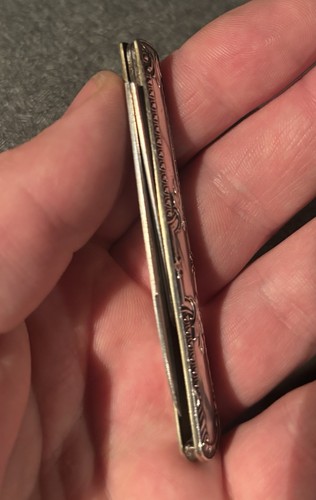 Tifft Sign Tifft and Whiting Coin Silver Fruit Knife Civil War Era Presentation ...