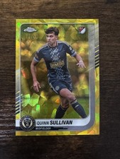 Quinn Sullivan 2025 Topps Chrome Sapphire MLS Gold /50 #86