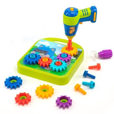 Learning Resources Design & Drill Zahnradwerkstatt, 55 Teile mit elektrischem Sp