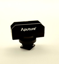 Aputure Cold Shoe Mount Adapter 1/4" Thread Adjustable Camera Light Bracket