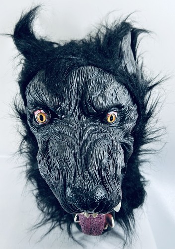 Realistic Werewolf Wolf Mask With Moving Mouth Adjustable Adult Halloween - Picture 2 of 7