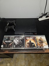 Sony PlayStation 3 PS3 Slim 160GB Console Bundle CECH-2501A Controller 6 Games