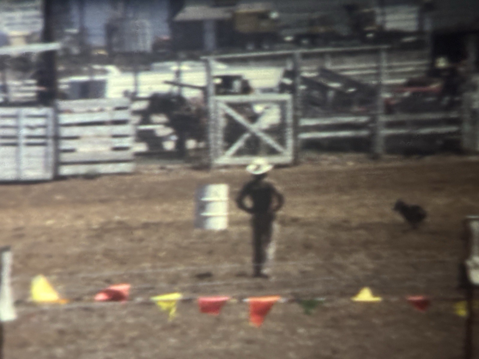 Cowboys Horse Races Centralia Rodeo 1973 Super 8mm Film Home Movie Reel