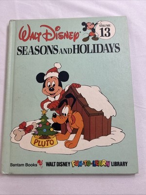 Walt Disney Seasons And Holidays Volume 13 Bantam Books 1983 Hardcover