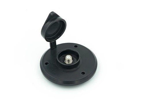 B&B Molders Cable TV Plate, Black - Bild 1 von 2