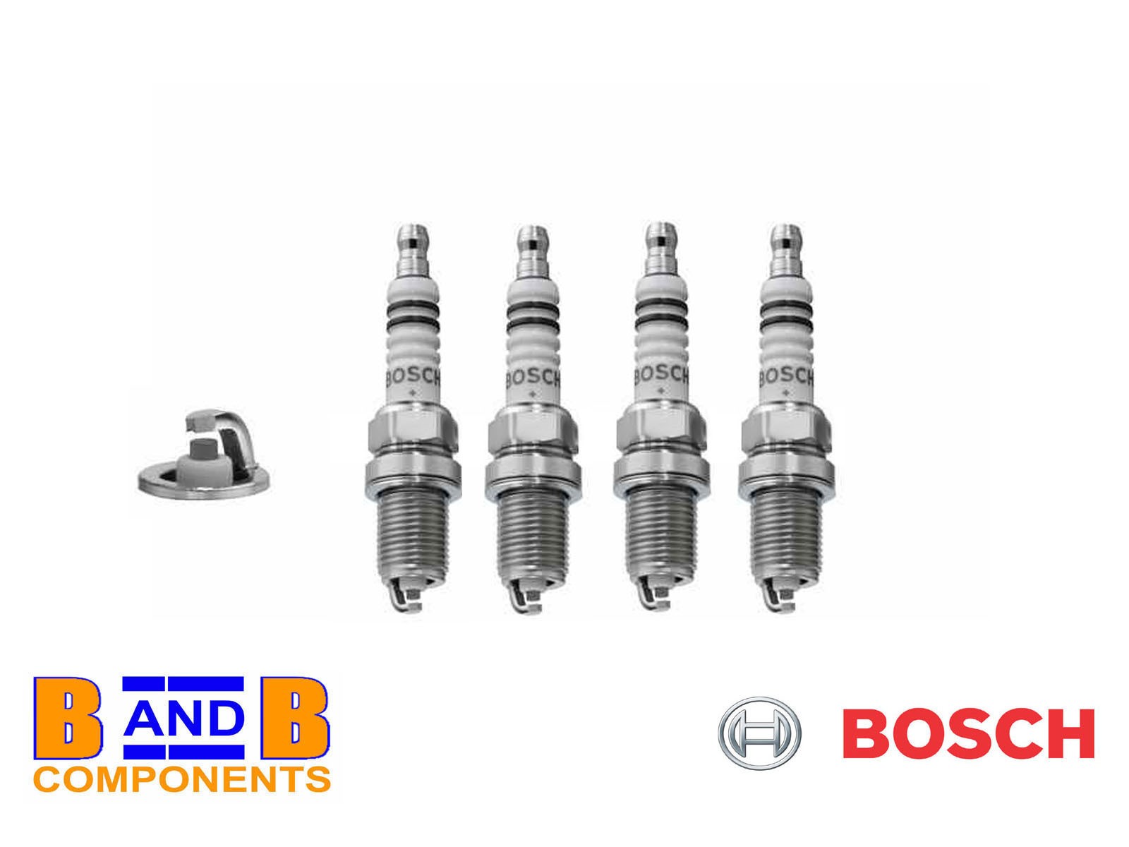SPARK PLUGS BOSCH FR6DC x 4 VW GOLF JETTA MK2 16v A1065
