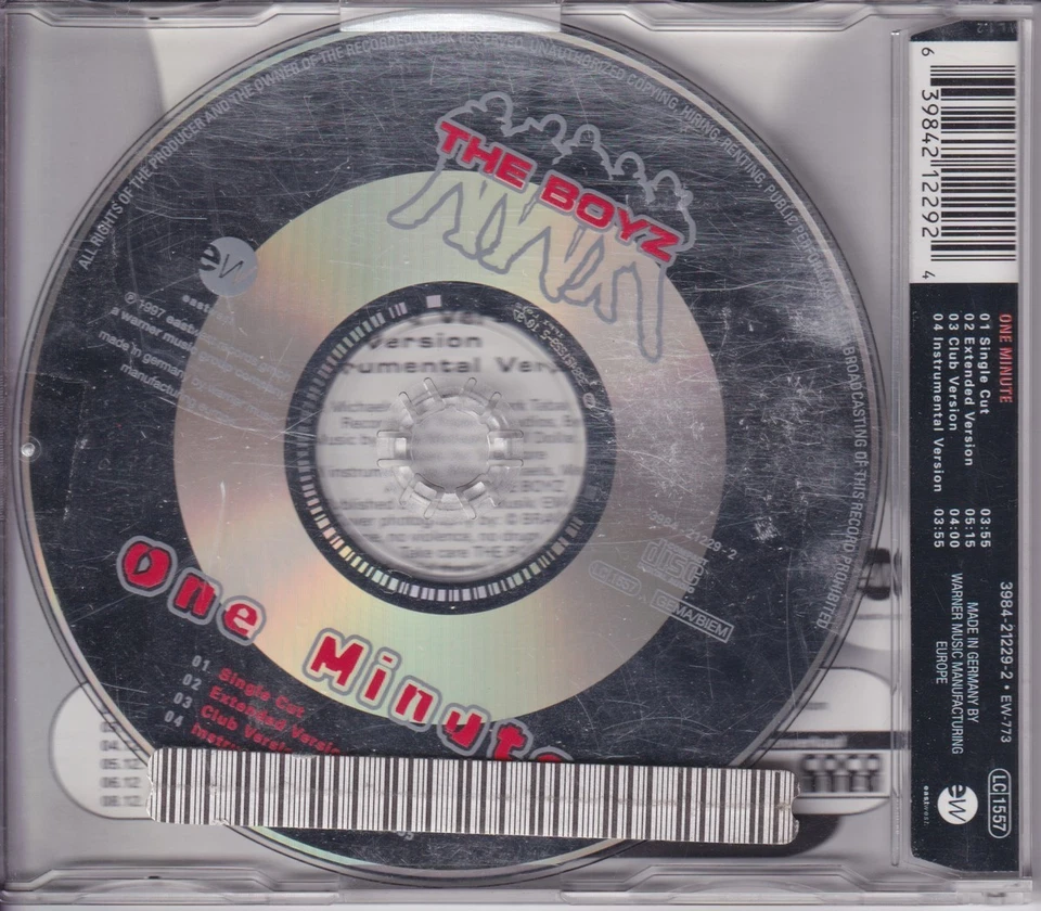 The Boyz - One Minute (1997,Maxi,Import) EX - Image 2 of 2