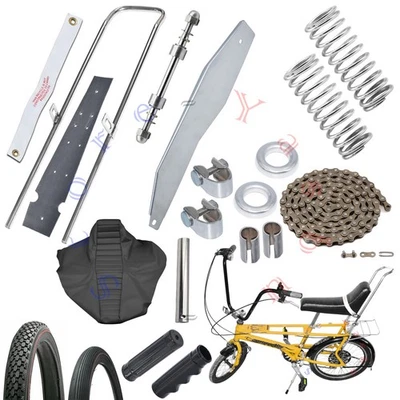 Parts For Raleigh Chopper MK2 Seat Saddle Post Sissy Bar Springs Cups Full Set - Image 1 of 4