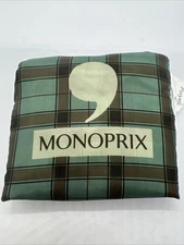 monoprix grocery shopping tote bag reusable france supermarket paris Foldable