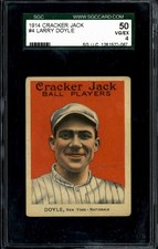 1914 Cracker Jack #4 Larry Doyle - SGC 50