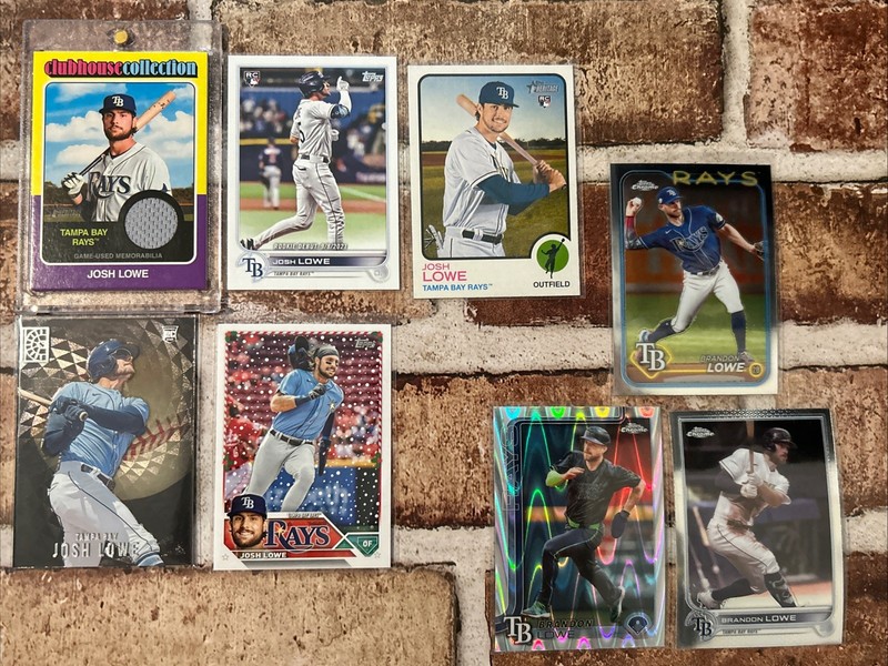 Josh Lowe 2024 Topps Heritage Clubhouse Collection Relic #CCR-JLO TB Rays Lot
