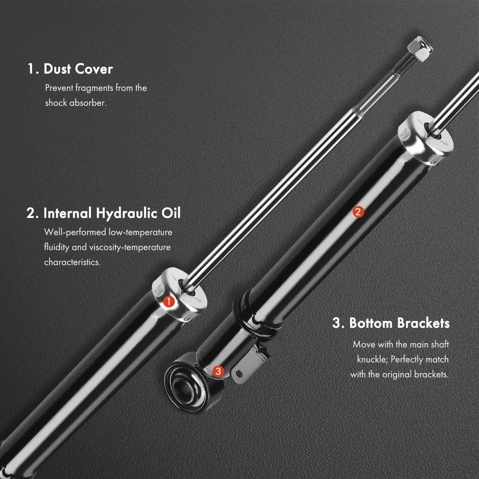 Amortiguador trasero izquierdo y derecho 2 piezas para Acura RL 2005-2012 3,5 L 3,7 L Foto 3 de 4