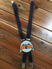 Vintage 1982 DC Comics BATMAN Black Child's Boys Girls Suspenders Braces  RARE
