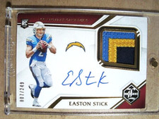2019 Easton Stick Panini Limited Rookie Autograph Patch RC /249 MINT 🔥🔥🔥 QTY