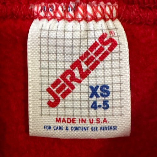 Jerzees Sweatshirt Kids Red Love Bears USA Vintage Size XS 4-5 yo - Picture 3 of 7